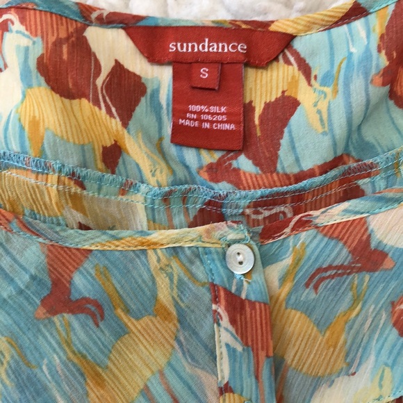 Sundance brand silk top - Picture 2 of 3